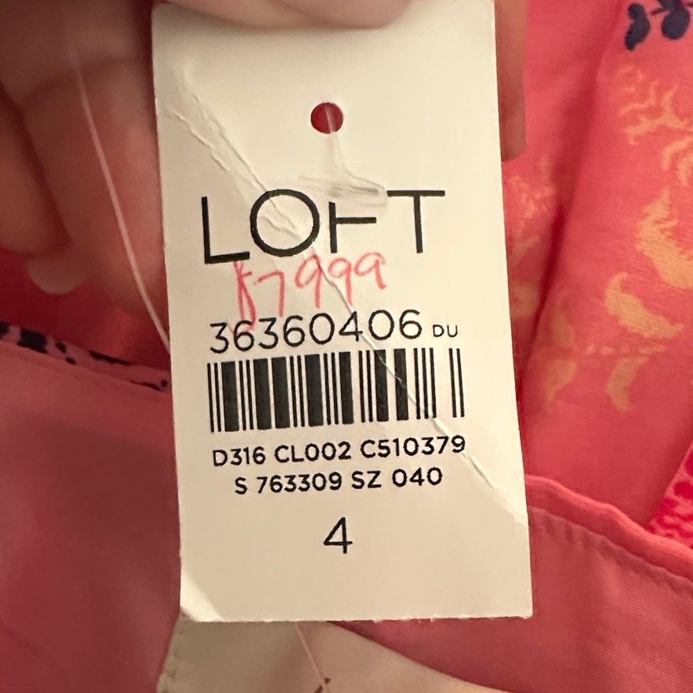 LOFT Pink Floral Mini Dress - Picture 12 of 12